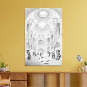 Adji Seid Hussein Bazaar uit 'Voyage' in Kashan Canvas Afdruk (Insitu (Woonkamer))