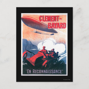 Adjudant Vincenot WWI Airship Promotional Poster Briefkaart