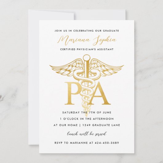 Adjunct-Afstuderen voor artsen Aankondiging Gold (Voorkant)