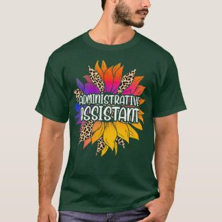 Adjunct-assistent zonnebloem t-shirt