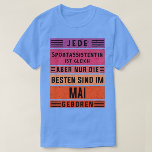 Adjunct-coach verjaardag Meester-assistent T-shirt (Design voorkant)
