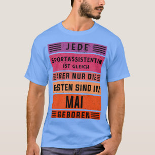 Adjunct-coach verjaardag Meester-assistent T-shirt