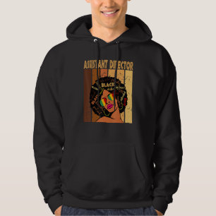 Adjunct-directeur Afro African American Black Hoodie