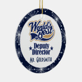 Adjunct-directeur Gepersonaliseerde Gift Ornament (Rechts)