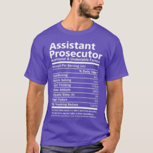 Adjunct-procureur Nutritional and Undenable FA T-shirt