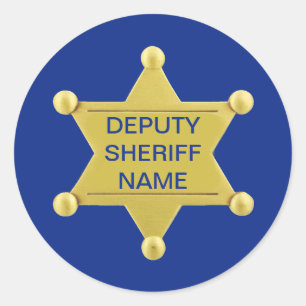 Adjunct-sheriff Custon Ronde Sticker