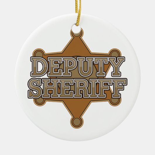 Adjunct-sheriff Keramisch Ornament (Voorkant)