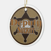 adjunct-sheriff keramisch ornament (Links)