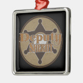  adjunct-sheriff metalen ornament (Links)