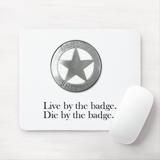 Adjunct-sheriff Mousepad Muismat (Met muis)