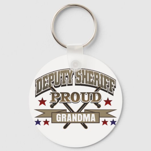 Adjunct-sheriff Proud Grandma Sleutelhanger (Voorkant)