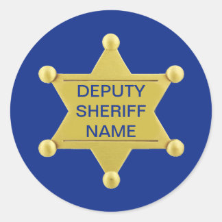 Adjunct-sheriff Ronde Sticker