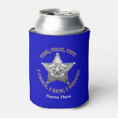 Adjunct-sheriff Shield Custom Koelbox Blikjeskoeler (Blikje Voorkant)