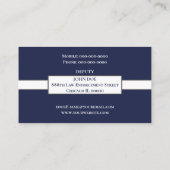 Adjunct-sheriff Visitekaartje (Achterkant)