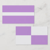 ADJUSTABEL Lavender & White Visitekaartje (Voorkant / Achterkant)