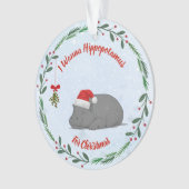 Adjustable "Wanna Hippopotamus For Christmas" Ornament (voorkant)