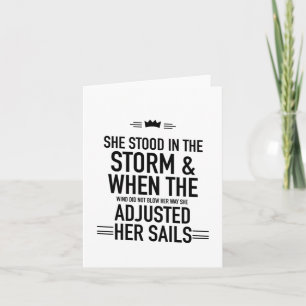 Adjusted her sail blac kaart