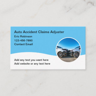 Adjuster Agent voor Automotive Claims Visitekaartje