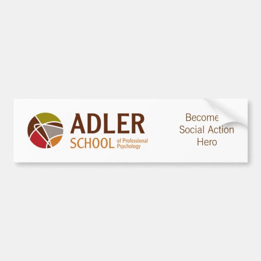 Adler School Bumpersticker 1 (Voorkant)