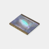 Admenia Bleu Elegant Monogram Post-it® Notes (Schuin)