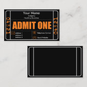 Admettez un carte de visite (Devant / Derrière)