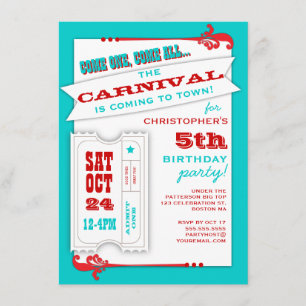 Admettez une invitation de fête d'anniversaire de