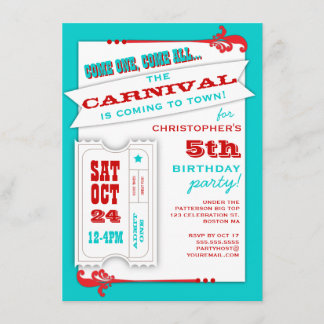 Admettez une invitation de fête d'anniversaire de
