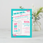 Admettre Une Fille Carnavalesque Invitation à la f (Debout devant)