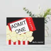 Admettre une invitation pour un film et une fête d (Debout devant)