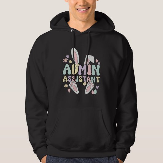 Admin Assistant Easter Bunny Admin Assistants East Hoodie (Voorkant)