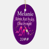 ADMIN ASST MODE QUEEN GEPERSONALISEERD ORNAMENT (Rechts)