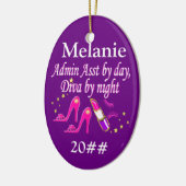 ADMIN ASST MODE QUEEN GEPERSONALISEERD ORNAMENT (Links)