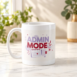 Admin Modus Kantoor Typografie Mok