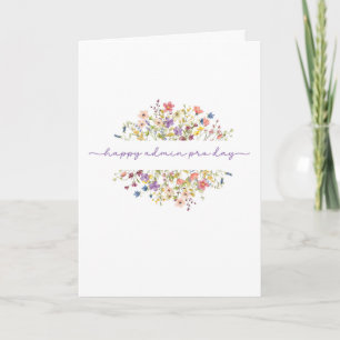 Admin Pro Dag Delicate Wilde Bloemen Kaart