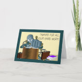 Admin Pro - dank u voor het Harde Werk Bedankkaart (Voorkant)