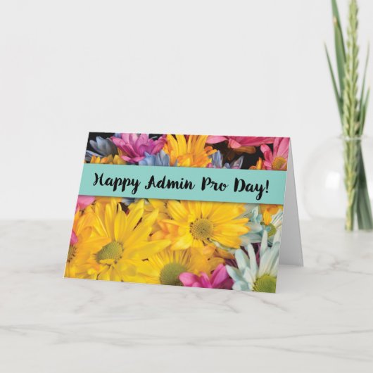 Admin Pro Day Bedankt Gerbera Daisies (Voorkant)