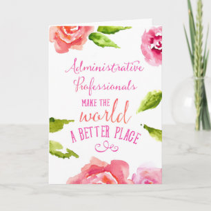 Admin Professionals Dag Kaart Typografisch Aphoris