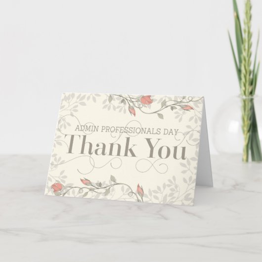 Admin Professionals Day Carte de remerciements - C (Devant)