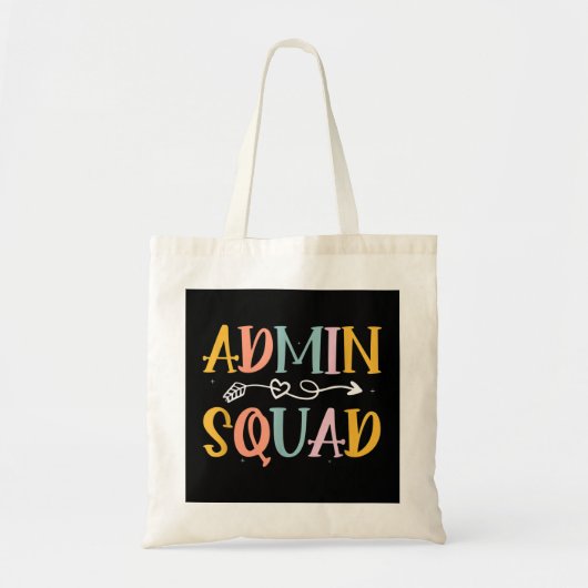 Admin Squad Administrative Professionals Day Tote Bag (Voorkant)