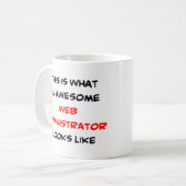 administrateur web, énorme tasse de café (Devant gauche)