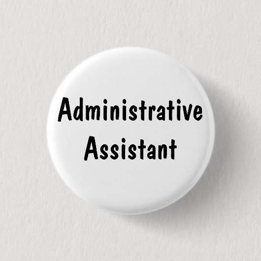 Administratief Assistent Ronde Button 3,2 Cm (Voorkant)
