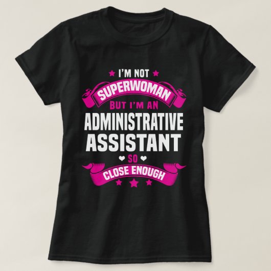 Administratief assistent t-shirt (Design voorkant)