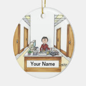 Administratief assistent - Vrouw Keramisch Ornament (Links)