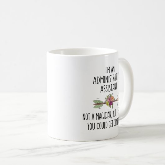 Administratieve assistent Coffee Mok Coffee Coffee (Voorkant rechts)