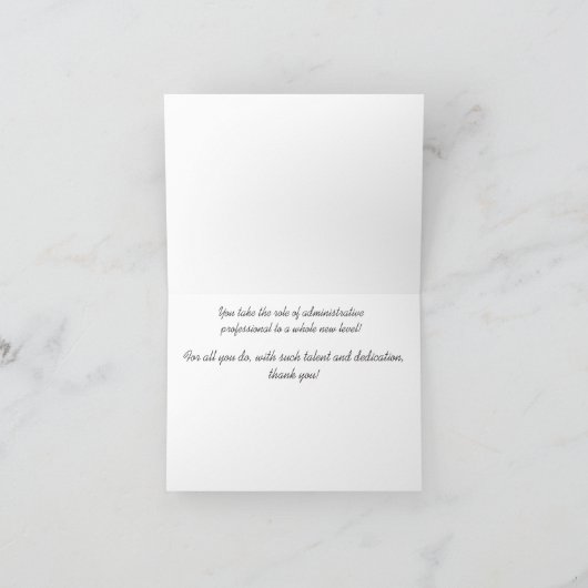 Administratieve beroepskaart feestdagen kaart (Binnen)