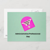 Administratieve dag van de Beroeps Briefkaart (Voorkant / Achterkant)