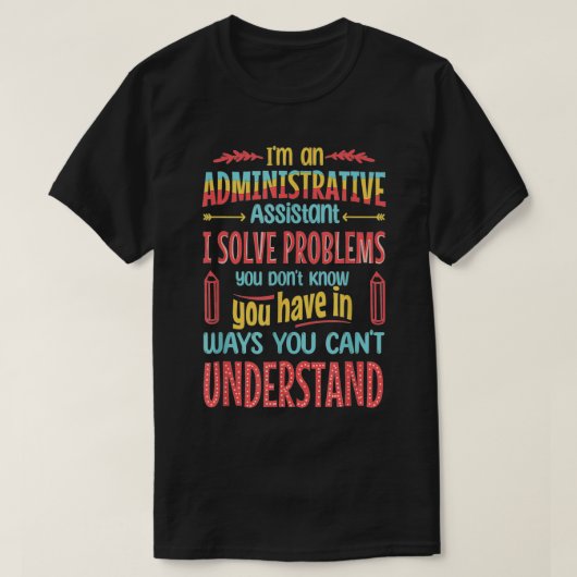 Administratieve dag van de Beroeps T-shirt (Design voorkant)