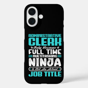 Administratieve klerk Functie Titel Beroep Vaardig iPhone 16 Hoesje