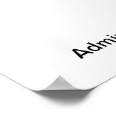 Administratieve professional Hero Personalize Funn Poster (Hoek)