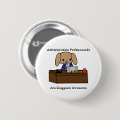 Administratieve professionals Doggone Geweldige Do Ronde Button 5,7 Cm (Voorkant /achterkant)